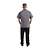 Chef Works Urban Koszula kucharska Urban Springfield | krótki rękaw | suwak | szaroniebieska | rozmiary XS-XL
