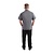 Chef Works Urban Chef Works Unisex Springfield Lightweight Short Sleeve Zipper Coat Ink Blue Size M