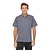 Chef Works Urban Chef Works Unisex Springfield Lightweight Short Sleeve Zipper Coat Ink Blue Size M