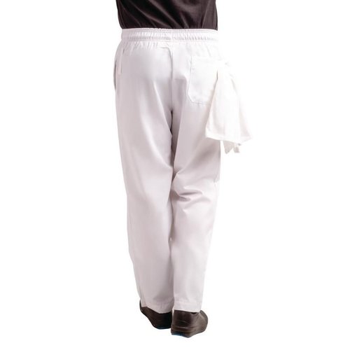 Whites Chefs Clothing Whites Easyfit Trousers Teflon White L Whites Chefs Clothing Whites Easyfit Trousers Teflon White L