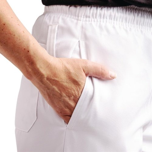 Whites Chefs Clothing Whites Easyfit Trousers Teflon White L Whites Chefs Clothing Whites Easyfit Trousers Teflon White L