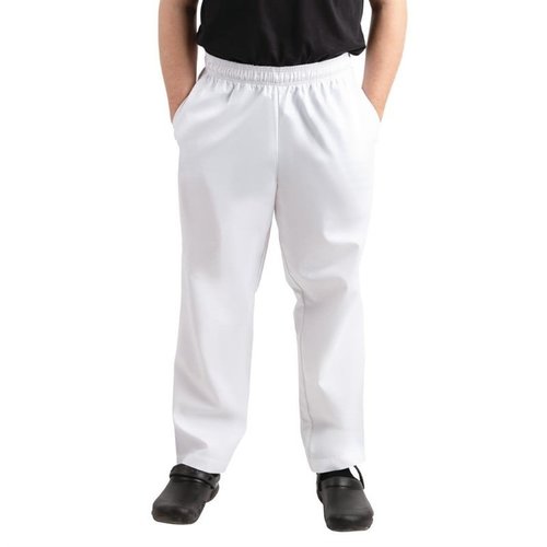 Whites Chefs Clothing Whites Easyfit Trousers Teflon White L Whites Chefs Clothing Whites Easyfit Trousers Teflon White L