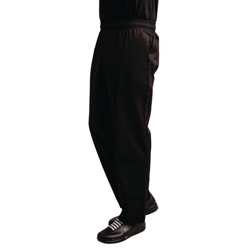 Whites Chefs Clothing Whites Easyfit Trousers Teflon Black XXL Whites Chefs Clothing Whites Easyfit Trousers Teflon Black XXL