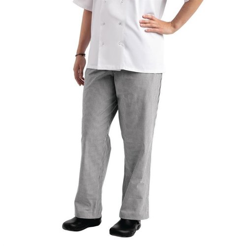 Whites Chefs Clothing Whites Easyfit Trousers Teflon Black Check XL Whites Chefs Clothing Whites Easyfit Trousers Teflon Black Check XL