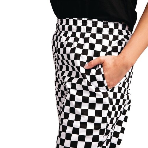 Whites Chefs Clothing Whites Easyfit Trousers Teflon Big Black Check L Whites Chefs Clothing Whites Easyfit Trousers Teflon Big Black Check L