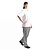 Whites Chefs Clothing Whites Easyfit Trousers Teflon Big Black Check L