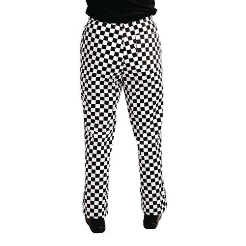 Whites Chefs Clothing Whites Easyfit Trousers Teflon Big Black Check XXL Whites Chefs Clothing Whites Easyfit Trousers Teflon Big Black Check XXL