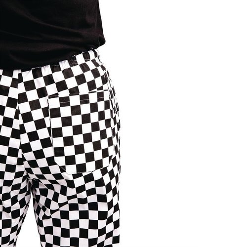 Whites Chefs Clothing Whites Easyfit Trousers Teflon Big Black Check XXL Whites Chefs Clothing Whites Easyfit Trousers Teflon Big Black Check XXL