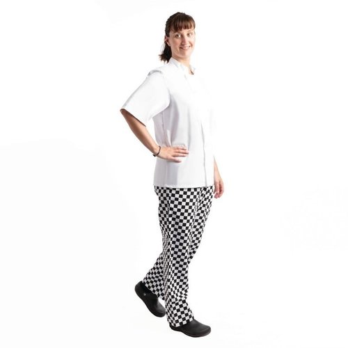 Whites Chefs Clothing Whites Easyfit Trousers Teflon Big Black Check XXL Whites Chefs Clothing Whites Easyfit Trousers Teflon Big Black Check XXL