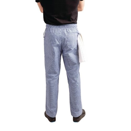 Whites Chefs Clothing Whites Easyfit Trousers Teflon Blue Check S Whites Chefs Clothing Whites Easyfit Trousers Teflon Blue Check S