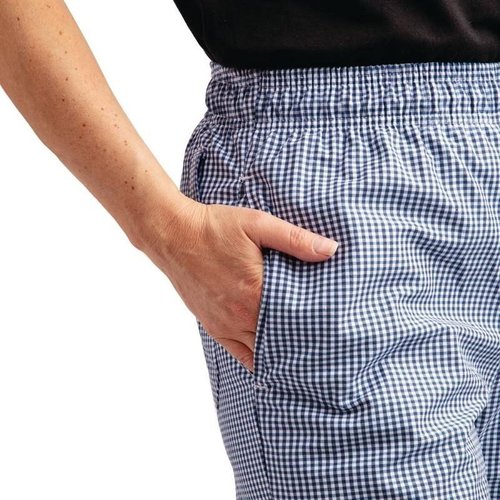Whites Chefs Clothing Whites Easyfit Trousers Teflon Blue Check XXL Whites Chefs Clothing Whites Easyfit Trousers Teflon Blue Check XXL