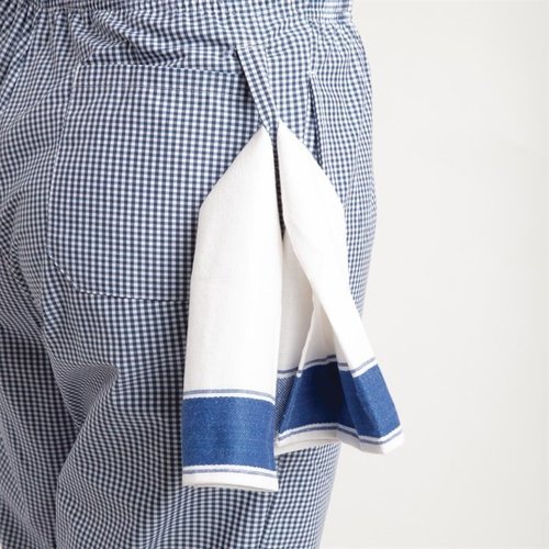 Whites Chefs Clothing Whites Easyfit Trousers Teflon Blue Check XXL Whites Chefs Clothing Whites Easyfit Trousers Teflon Blue Check XXL