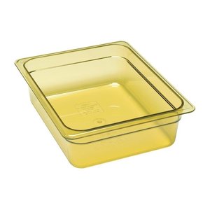 Cambro Plastic Gastronorm Pan 1/2 100 mm, Yellow-Transparent, High Temperature Resistant Cambro Plastic Gastronorm Pan 1/2 100 mm, Yellow-Transparent, High Temperature Resistant
