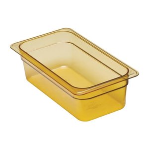 XXLselect Plastic Gastronorm Pan 1/3 100 mm, Yellow-Transparent, High Temperature Resistant XXLselect Plastic Gastronorm Pan 1/3 100 mm, Yellow-Transparent, High Temperature Resistant