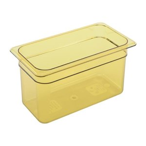 XXLselect Plastic Gastronorm Pan 1/3 150 mm, Yellow-Transparent, High Temperature Resistant XXLselect Plastic Gastronorm Pan 1/3 150 mm, Yellow-Transparent, High Temperature Resistant
