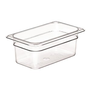 Cambro Copolymer Gastronorm Pan 1/4 100 mm, Transparent Cambro Copolymer Gastronorm Pan 1/4 100 mm, Transparent