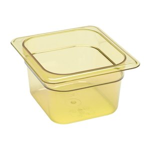 Cambro Plastic Gastronorm Pan 1/6 100 mm, Yellow-Transparent, High Temperature Resistant Cambro Plastic Gastronorm Pan 1/6 100 mm, Yellow-Transparent, High Temperature Resistant