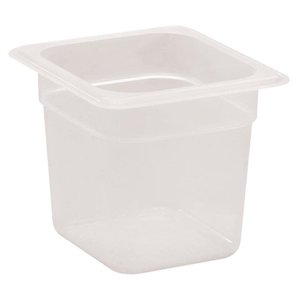 Cambro Polypropylene Gastronorm Pan 1/6 150 mm, Transparent Cambro Polypropylene Gastronorm Pan 1/6 150 mm, Transparent