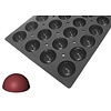 de BUYER Silicone molds - moul flex pro - mini hemispherical, 18 cakes DE BUYER