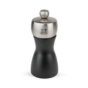PEUGEOT Wooden Pepper Mill 120 mm, Black Matte