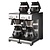 BRAVILOR BONAMAT Filter Coffee Machine with 4 Decanters, 24 L/h, 3,46 kW