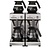 BRAVILOR BONAMAT Filter Coffee Machine with 4 Decanters, 24 L/h, 3,46 kW
