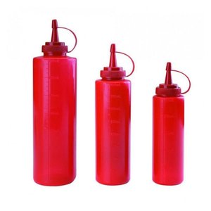 TOM-GAST Red Squeeze Sauce Bottle 0,25 L