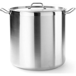 Hendi Garnek wysoki z pokrywką 3 L Ø 160 mm ze stali nierdzewnej Hendi Garnek wysoki z pokrywką 3 L Ø 160 mm ze stali nierdzewnej