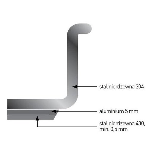 Hendi Profi Line Stainless Steel Frying Pan Ø160 mm