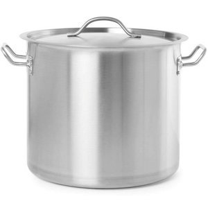 Hendi Garnek średni z pokrywką 9 L Ø 250 mm ze stali nierdzewnej Hendi Garnek średni z pokrywką 9 L Ø 250 mm ze stali nierdzewnej