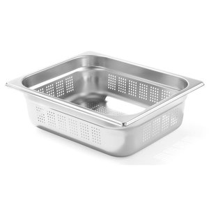 Hendi Stainless Steel Gastronorm Container 1/2 40 mm, Perforated Hendi Stainless Steel Gastronorm Container 1/2 40 mm, Perforated