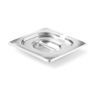 Hendi Stainless Steel Gastronorm Lid 1/6 Notched