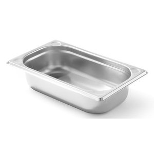 Hendi Stainless Steel Gastronorm Container 1/4 65 mm Hendi Stainless Steel Gastronorm Container 1/4 65 mm