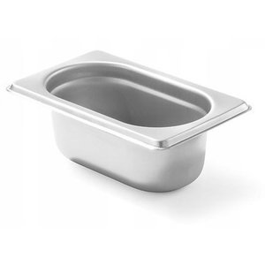 Hendi Stainless Steel Gastronorm Container 1/9 65 mm Hendi Stainless Steel Gastronorm Container 1/9 65 mm