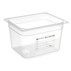 Hendi Polypropylene Gastronorm Container 1/2 100 mm, Transparent Hendi Polypropylene Gastronorm Container 1/2 100 mm, Transparent