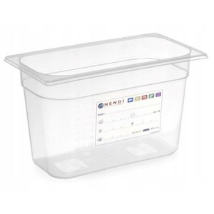 Hendi Polypropylene Gastronorm Container 1/3 65 mm, Transparent Hendi Polypropylene Gastronorm Container 1/3 65 mm, Transparent