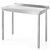 XXLselect Stół roboczy przyścienny - skręcany z rantem, o wym. 800x600x850 mm