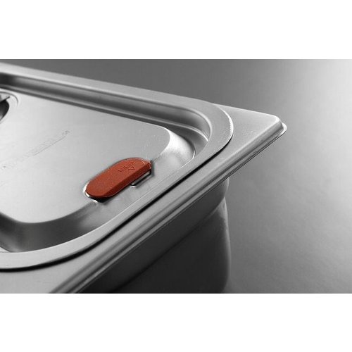 Hendi Pokrywka GN 1/6 ze stali nierdzewnej z uszczelką Hendi Pokrywka GN 1/6 ze stali nierdzewnej z uszczelką