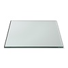 Rosseto Clear square plate made of tempered glass