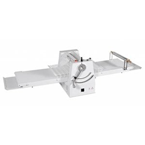 GGF Wałkownica taśmowa 955x2050x(h)555 mm, 8 kg ciasta, grubość od 0,1 do 34 mm, 0,37-0,55 kW GGF Wałkownica taśmowa 955x2050x(h)555 mm, 8 kg ciasta, grubość od 0,1 do 34 mm, 0,37-0,55 kW