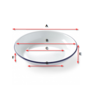 Hendi Deep Enameled Plate, Ø180 mm