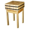 RedFox Butcher block wooden 400x400x850 mm on a wooden base
