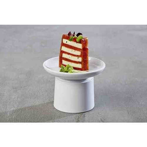 APS Talerz z melaminy, płytki, Ø110 mm, Asia Plus, biały