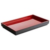 APS Taca GN z melaminy | czarno-czerwona | GN 1/4 APS Taca GN z melaminy | czarno-czerwona | GN 1/4