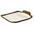 APS Shallow Melamine Plate 140x130 mm, Irregular, Crocker, Creamy