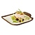 APS Shallow Melamine Plate 140x130 mm, Irregular, Crocker, Creamy