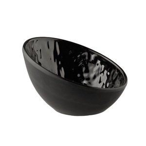 APS Miska z melaminy | czarna | 10,5 x 10 cm, H: 6,5 / 3 cm