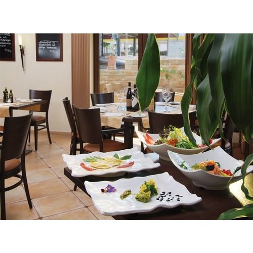 APS Miska kwadratowa z melaminy | biała | 32,5 x 32,5 cm, H: 12 cm APS Miska kwadratowa z melaminy | biała | 32,5 x 32,5 cm, H: 12 cm