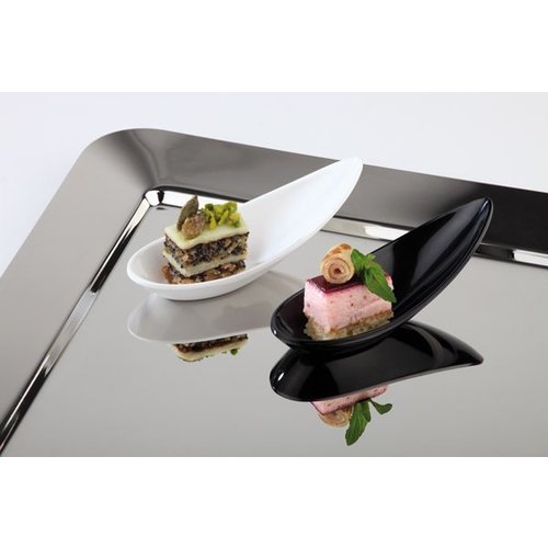 APS Łyżka przystawkowa z melaminy | 110x45x(H)40mm | biała