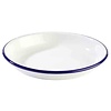 APS Deep Enameled Plate, Ø180 mm, 350 ml, White-Blue APS Deep Enameled Plate, Ø180 mm, 350 ml, White-Blue
